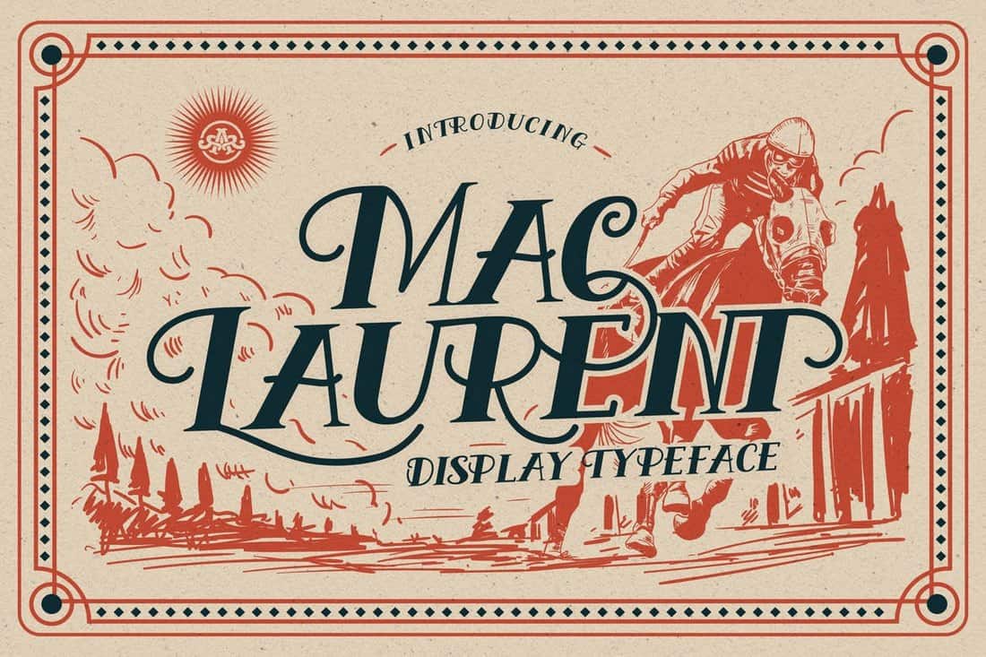 MacLaurent - Vintage Display Font