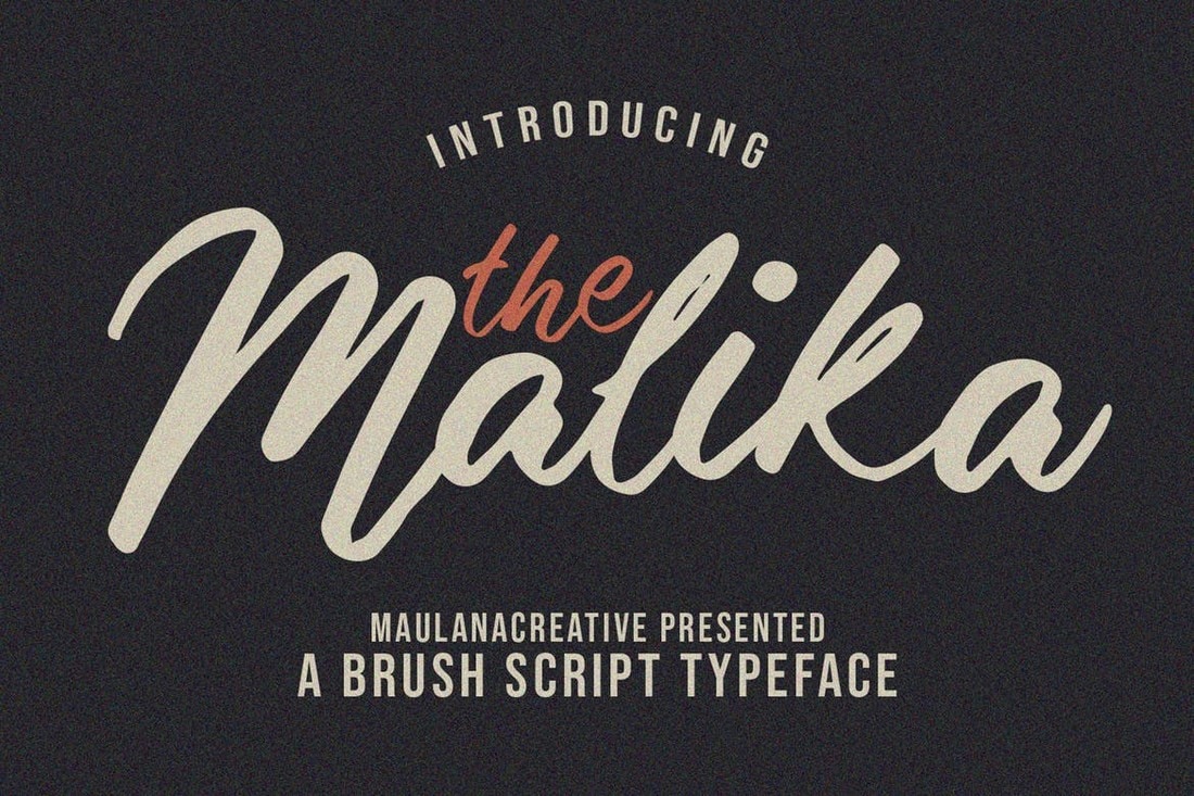 Malika - Handwriting Brush Script Typeface