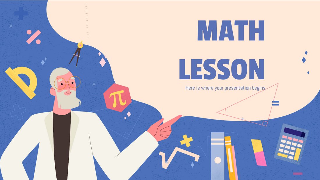 Math Lesson - Free PowerPoint Presentation Template