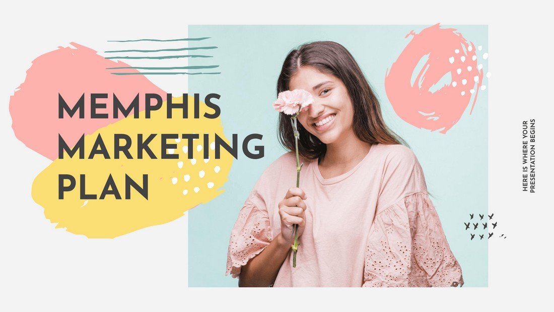 Memphis Marketing Plan - Free Google Slides Template