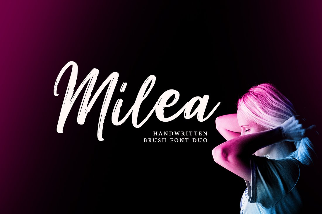 Milea - Handwritten Brush Font