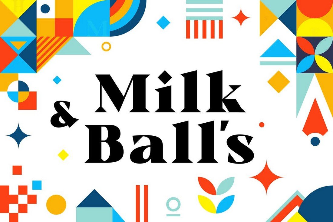 Milk and Balls - Creative Serif Font