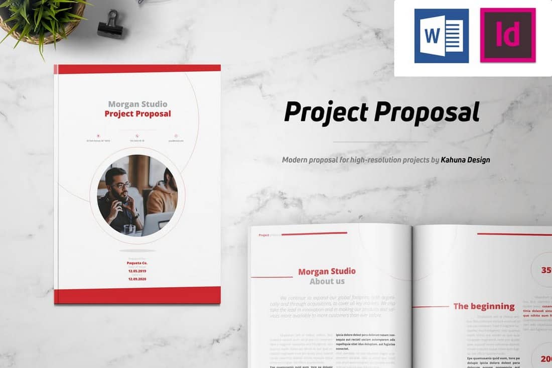 Minimal Project Proposal Brochure Template