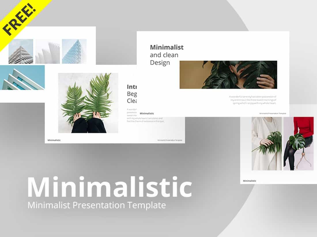 Minimalistic - Free Clean PowerPoint Template