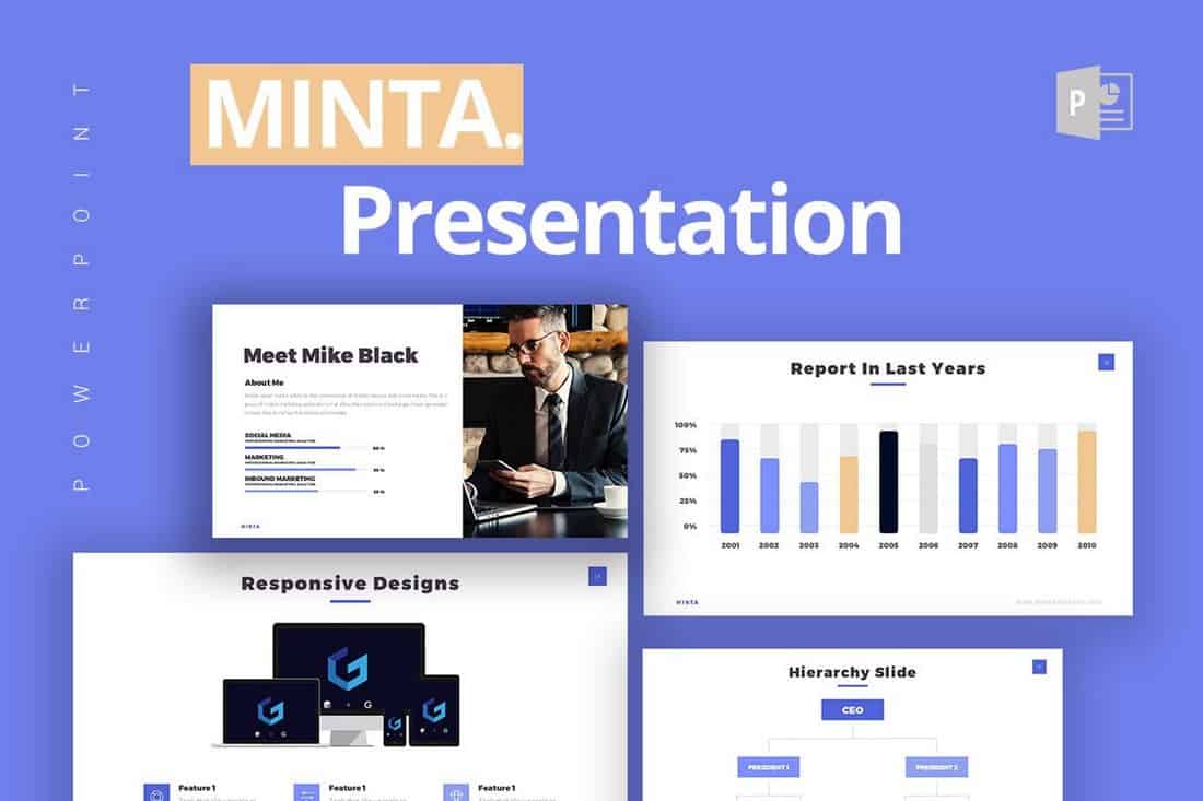 Minta - Business Free Powerpoint Template