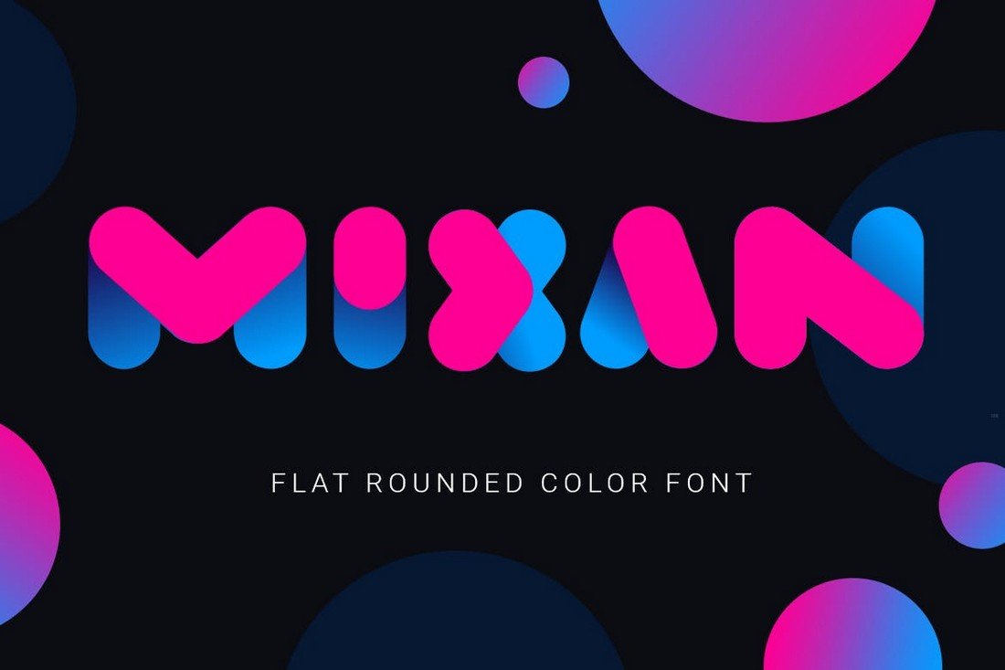 Mixan - Bold Rounded Color Font