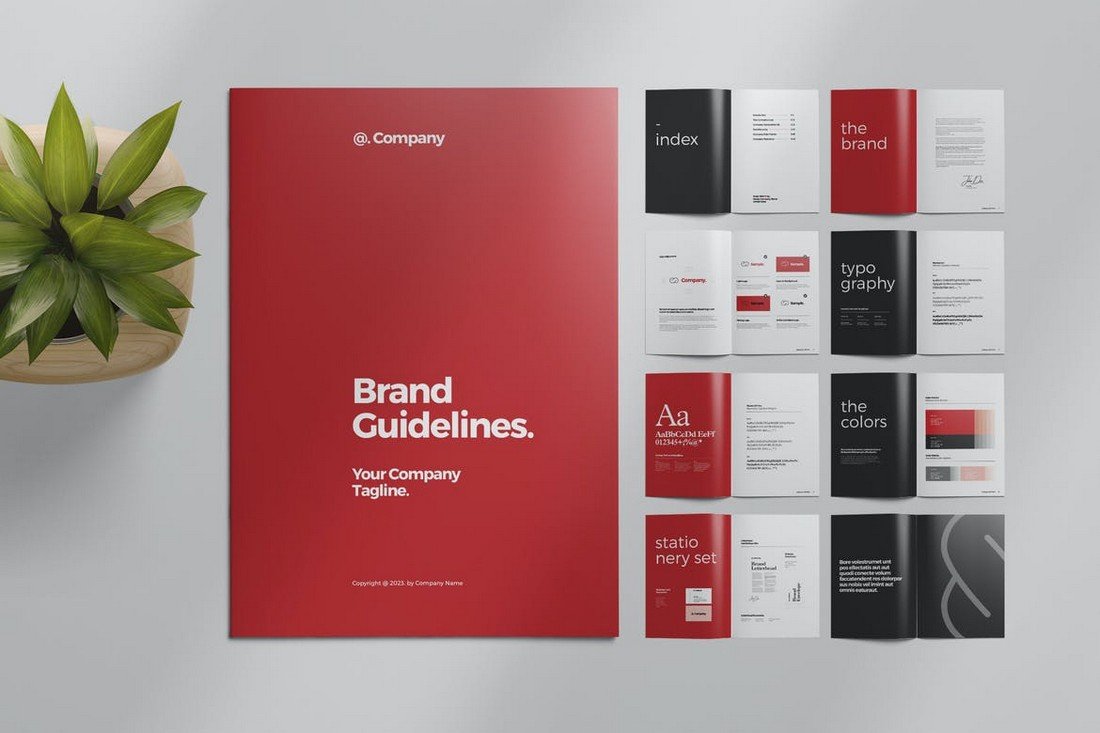 Modern Brand Style Guide Layout
