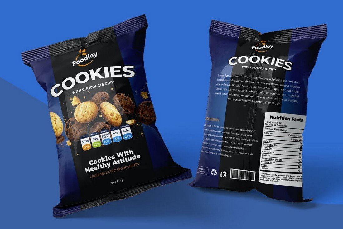 Modern Cookies Packaging Template