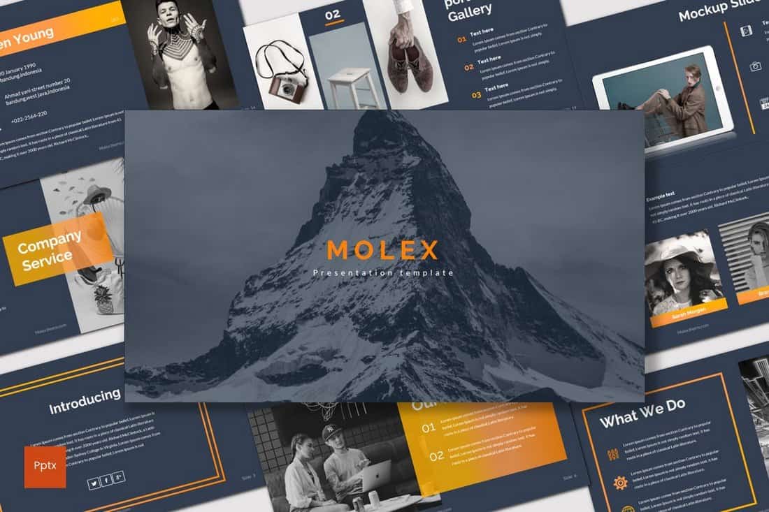 Molex - Dark Powerpoint Template