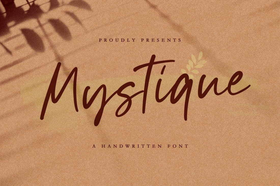 Mystique - Handwritten Luxury Signature Font