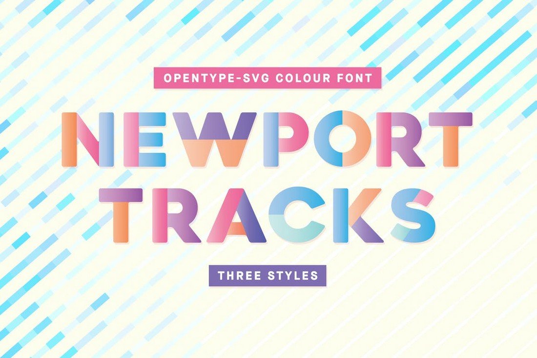 Newport Tracks - Colour Font