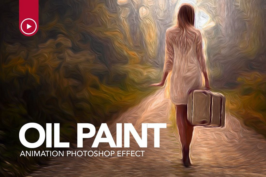 Oil Paint Animation Photoshop Action