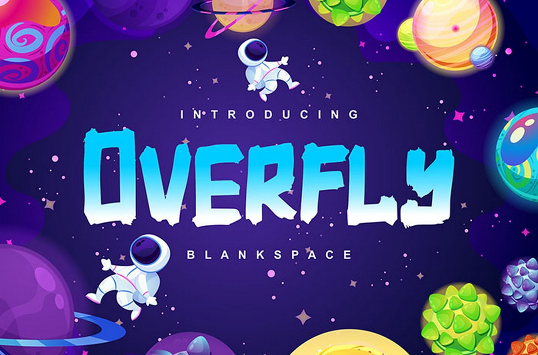 Overfly - Free Display Poster Font