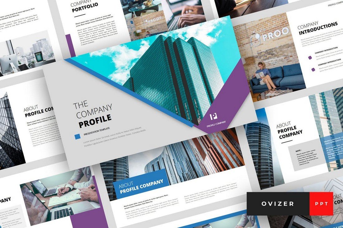 Ovizer - Company Profile PowerPoint Template