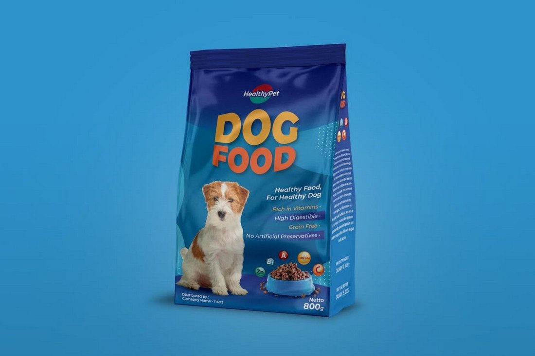 Pet Food Packaging Design Template