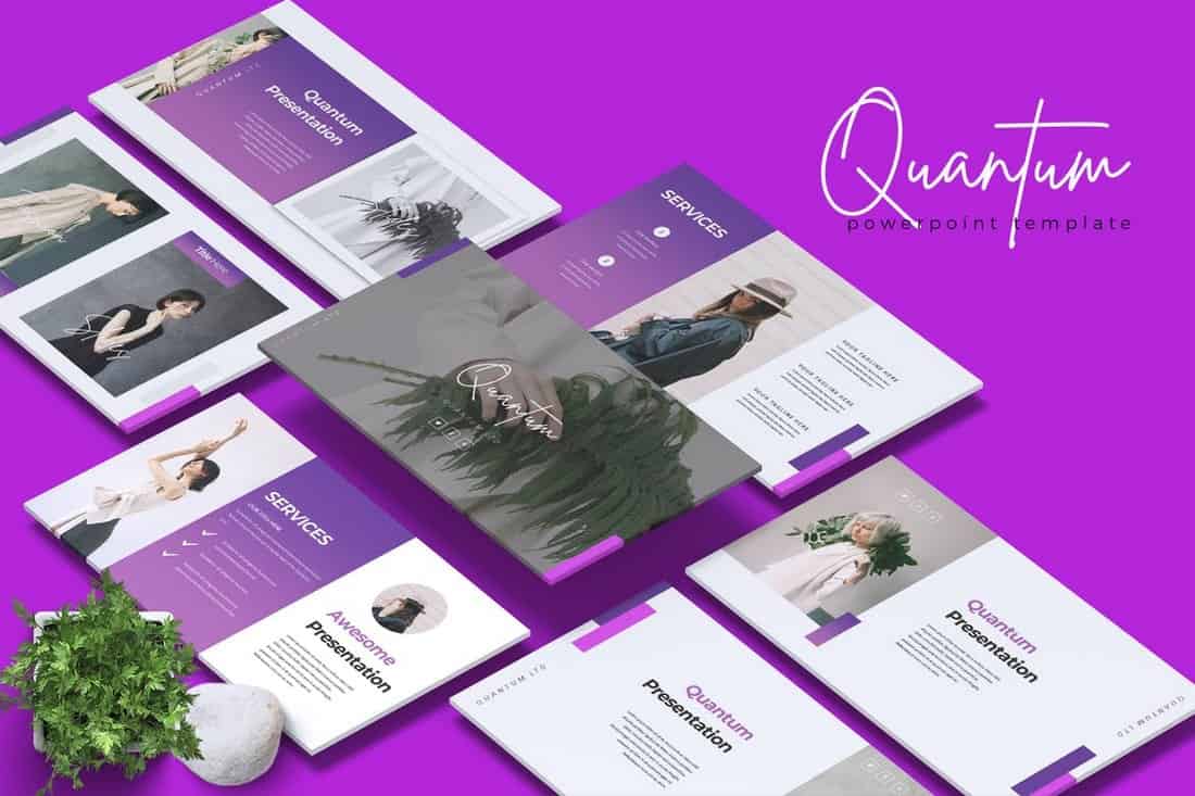 QUANTUM - Company Profile Powerpoint Template