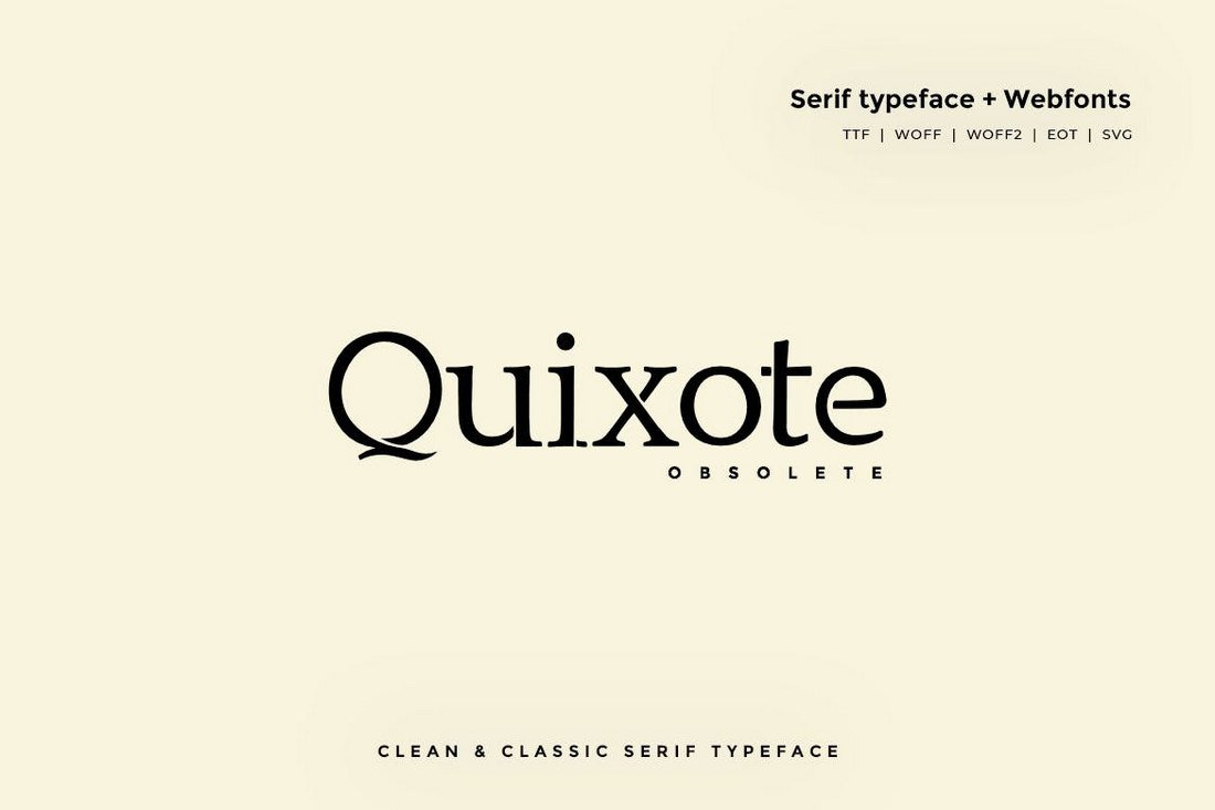 Quixote Obsolete - Serif Fonts