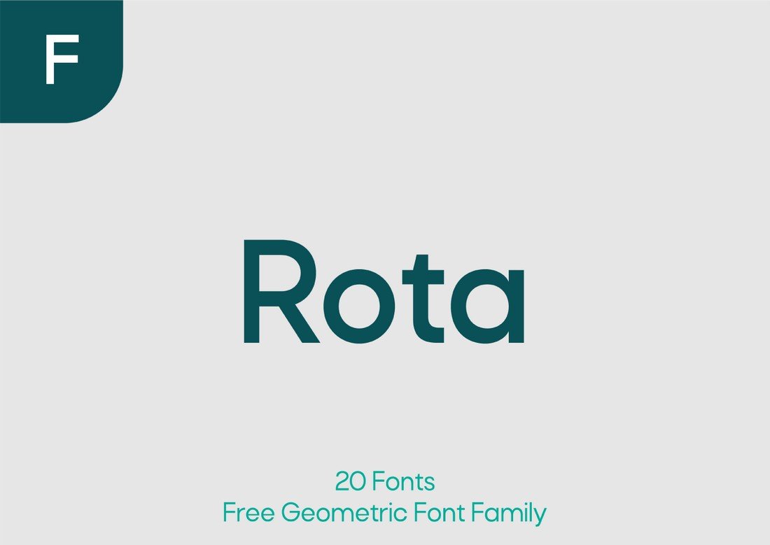 Rota - Free Minimal Font Family