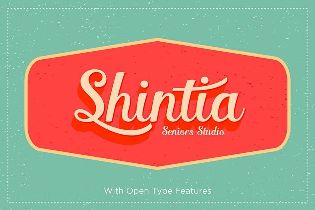 Shintia Script - Vintage Font