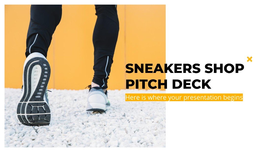 Sneakers Shop - PowerPoint Pitch Deck Template
