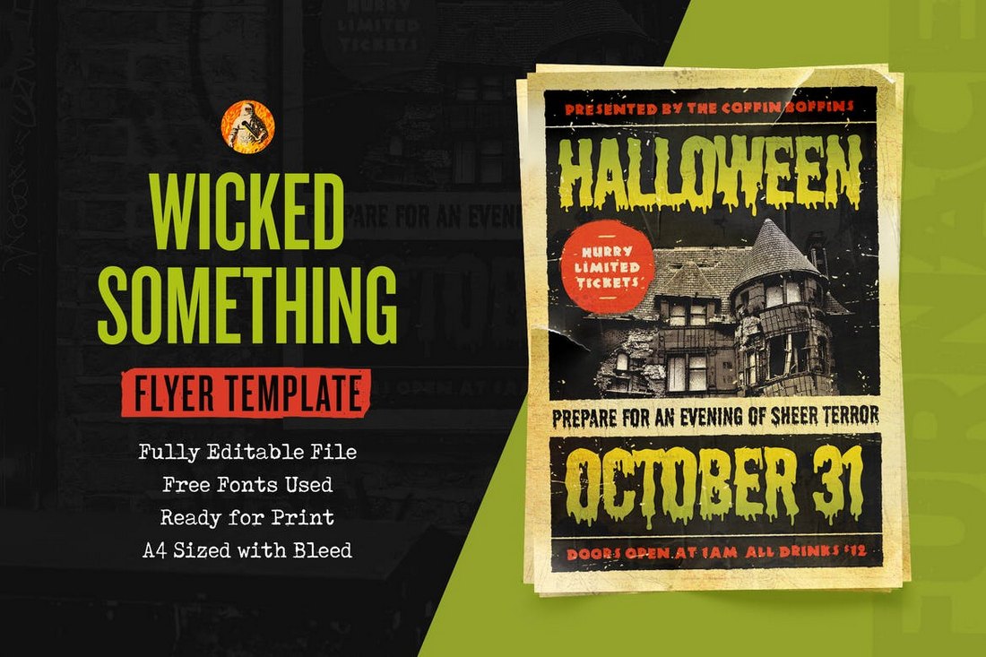 Something Wicked Halloween Flyer Template