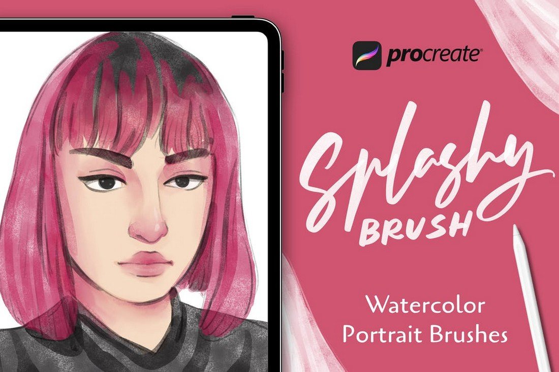 Spalshy Brush - Procreate Watercolor Brushes