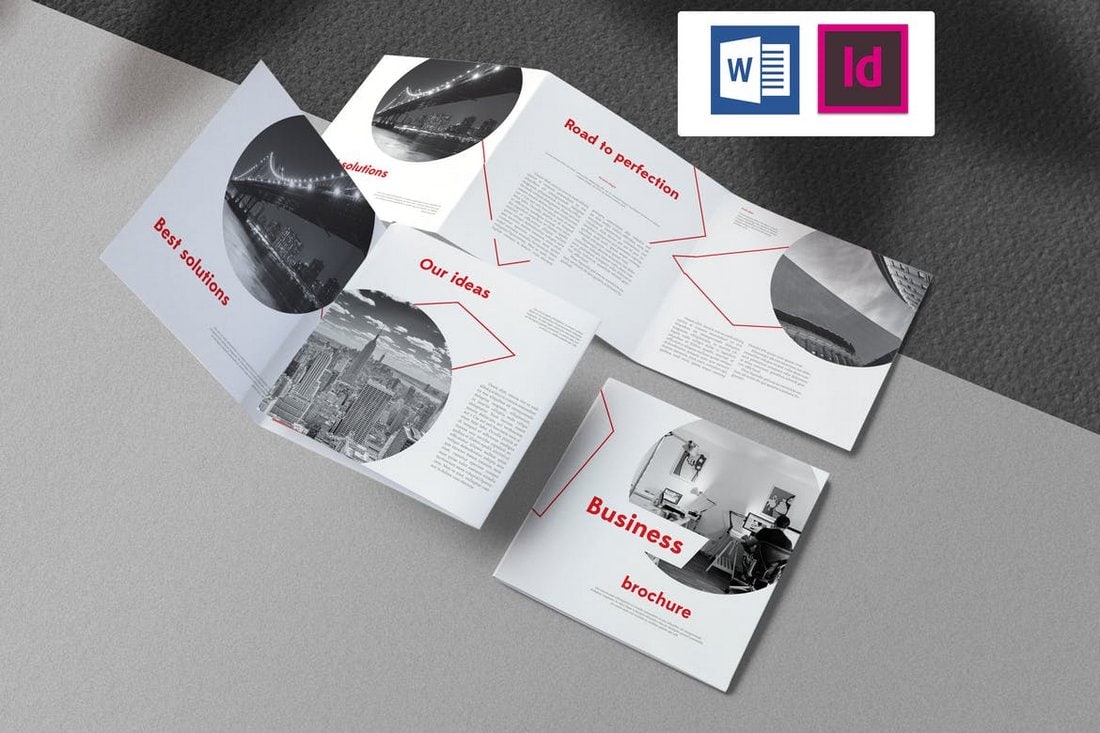 Square Business Brochure Word Template