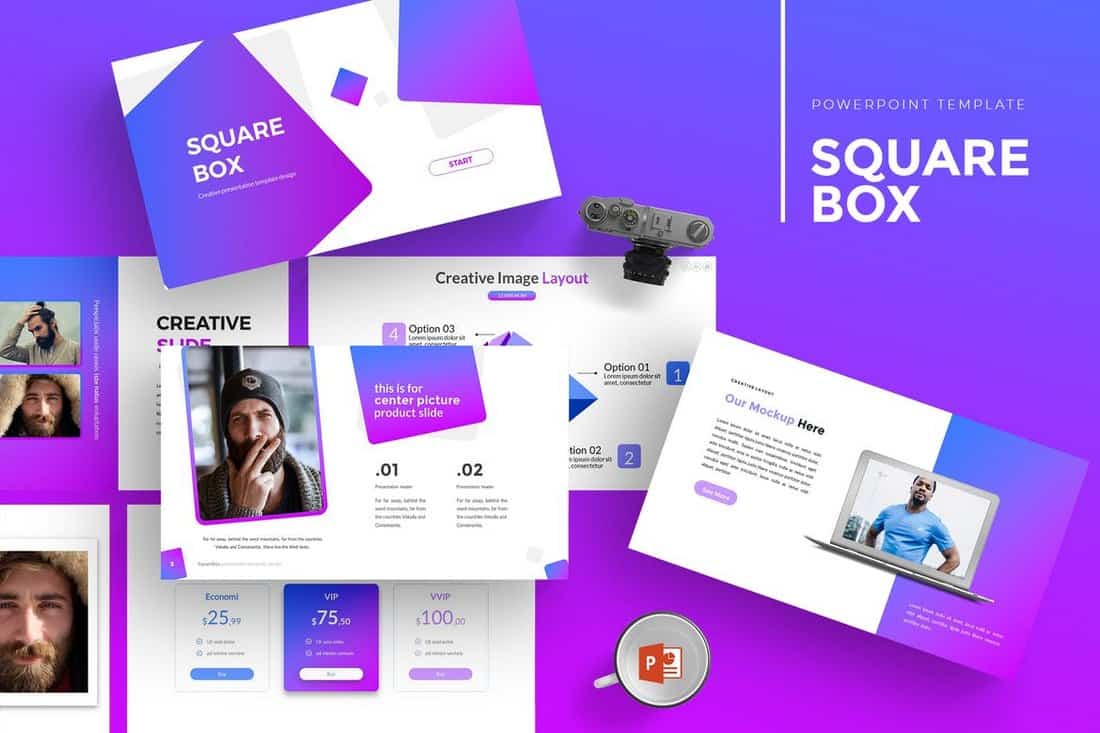 SquareBox - Modern Powerpoint Template