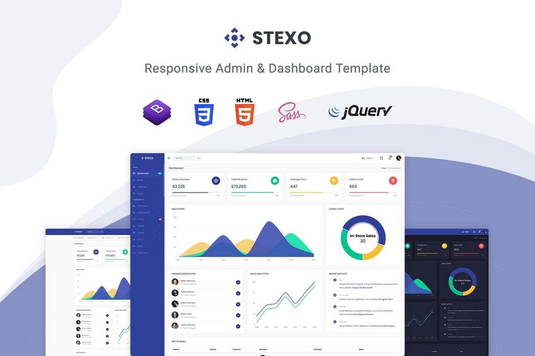 Stexo - Admin & Dashboard Template