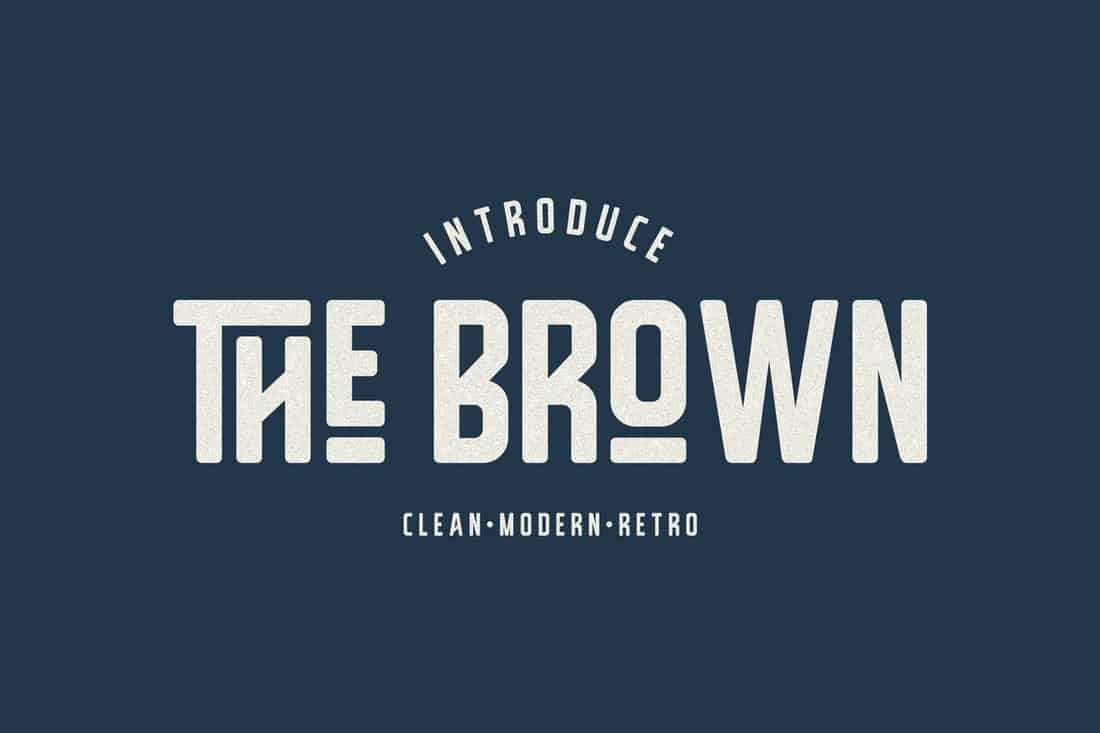 The Brown - Clean Vintage Font