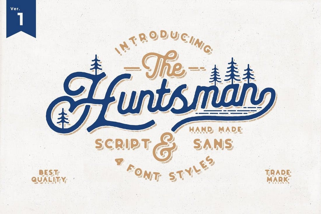 The Huntsman Script Vintage Typeface