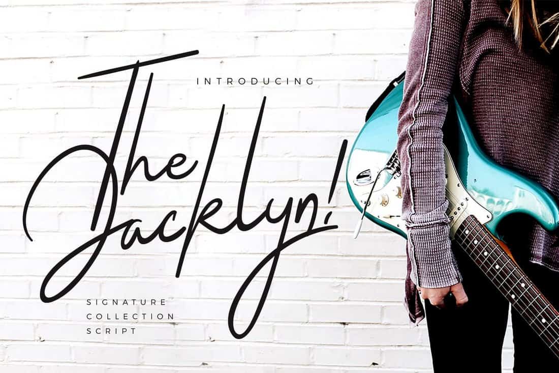 The Jacklyn - Hand Lettering Signature Font