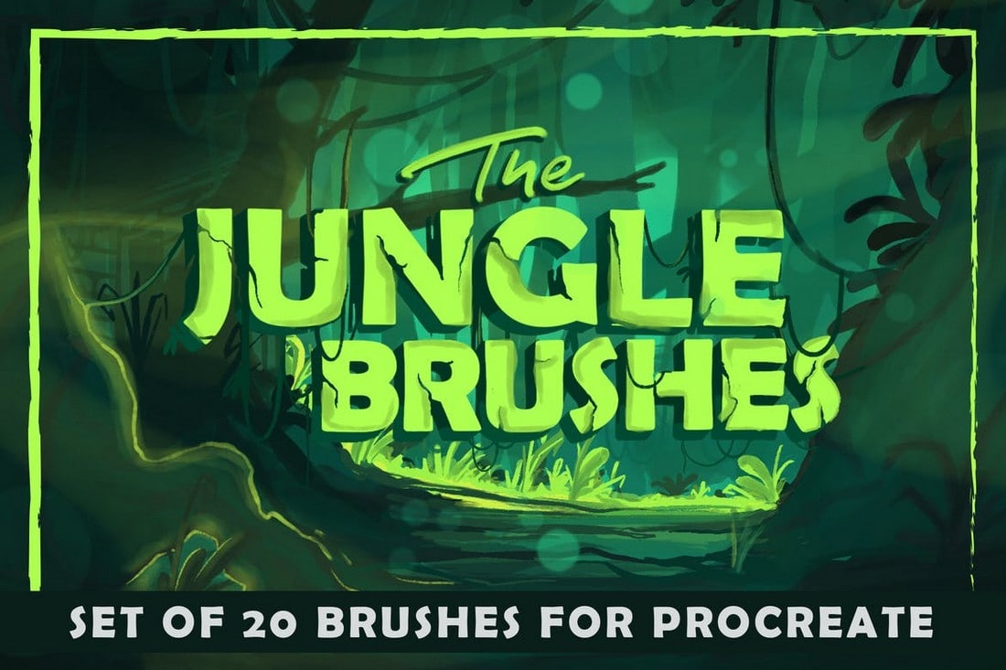 The Jungle - Art Procreate Brushes