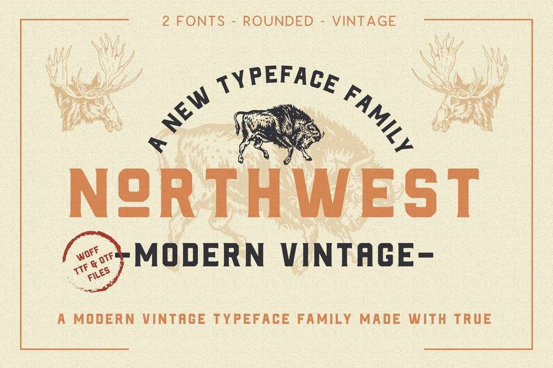 The Northwest - Modern Vintage Type Family