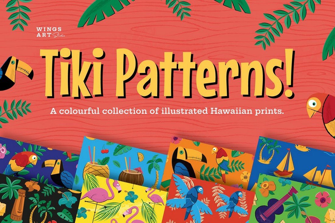 Tiki and Hawaiian Patterns