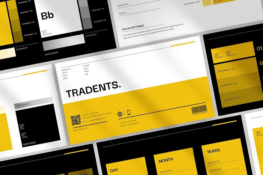 Tradents - Brand Guidelines Presentation Template