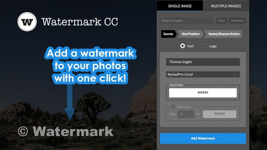 Watermark for Adobe Photoshop CC