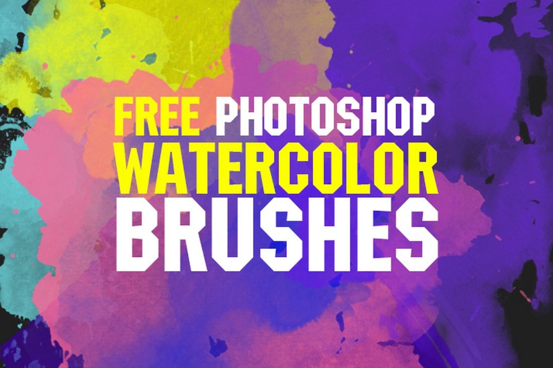 10 Free Photoshop Watercolor Brushes