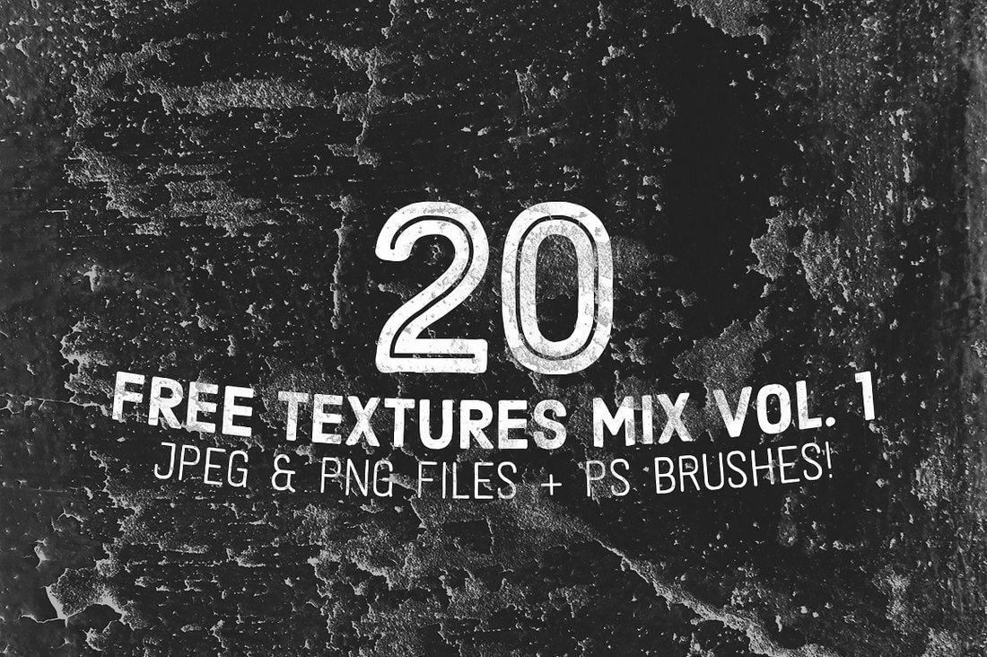 20 Free Textures & Photoshop Brushes