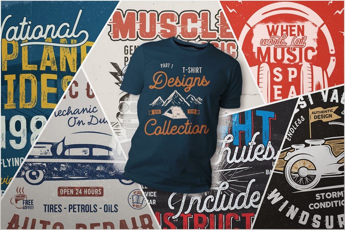 37 Modern T-Shirt Design Templates
