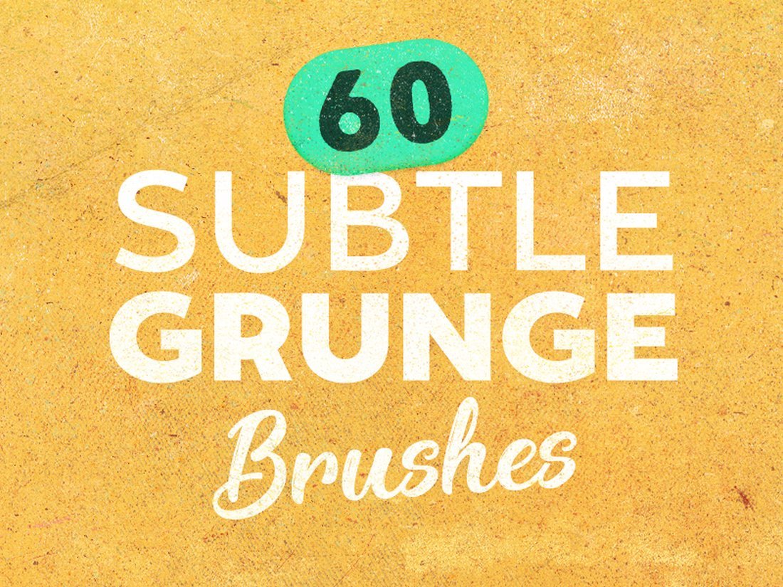 6 Free Subtle Grunge Photoshop Brushes