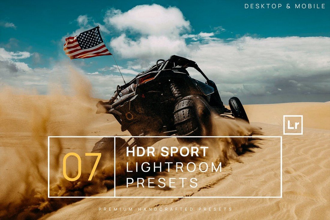7 HDR Sports Lightroom Presets + Mobile