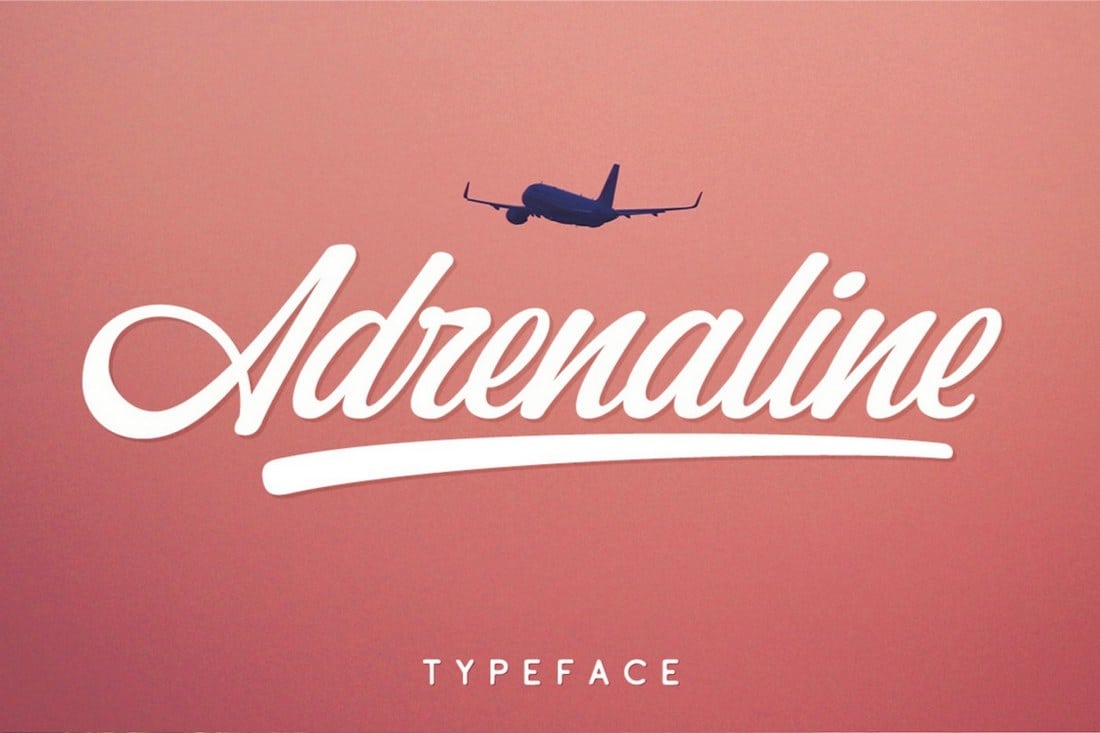 Adrenaline - Free Script Font