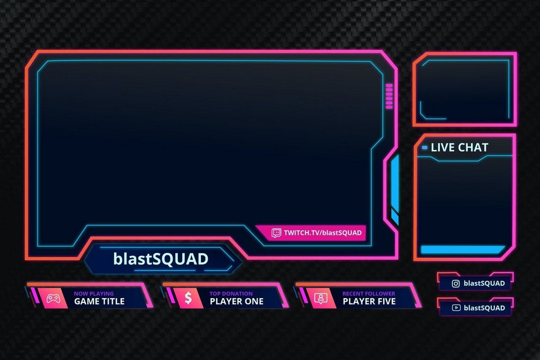 Blast Squad - Twitch Overlay Template