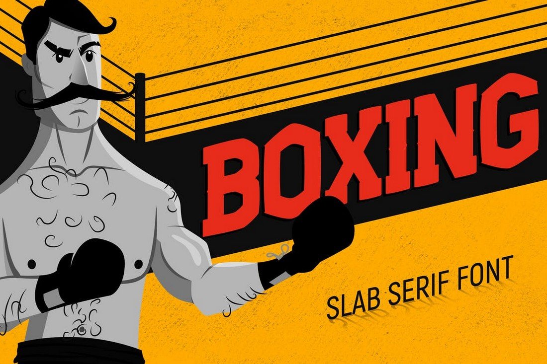 Boxing - Vintage Slab Serif Font