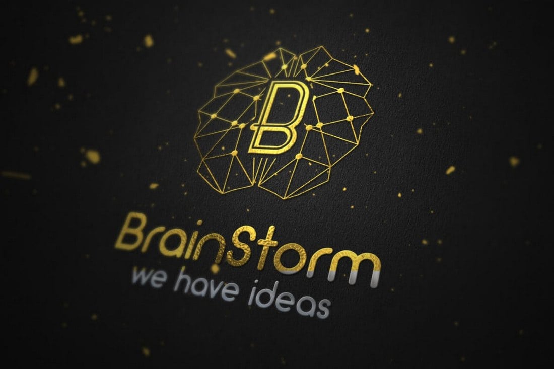Brain Storm Concept Logo Template