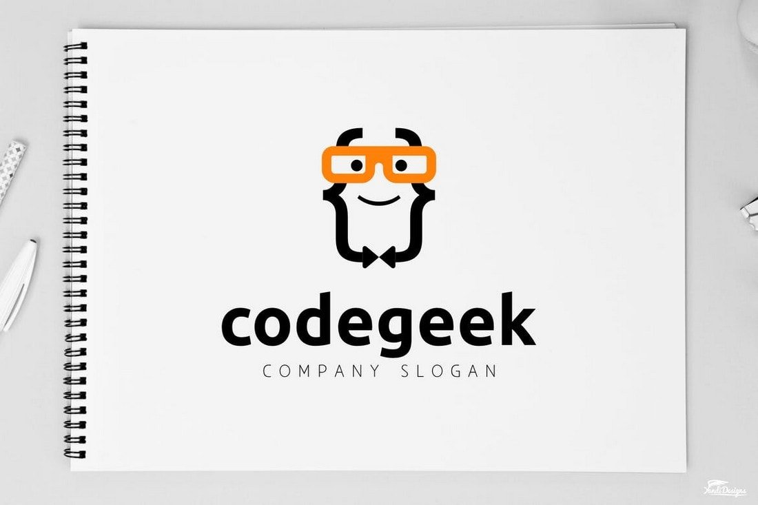 Code Geek - Affinity Designer Logo Template