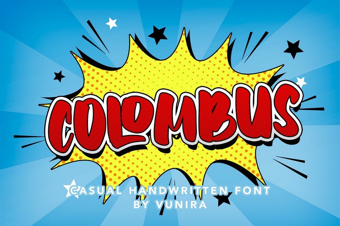 Colombus - Decorative Comic Font