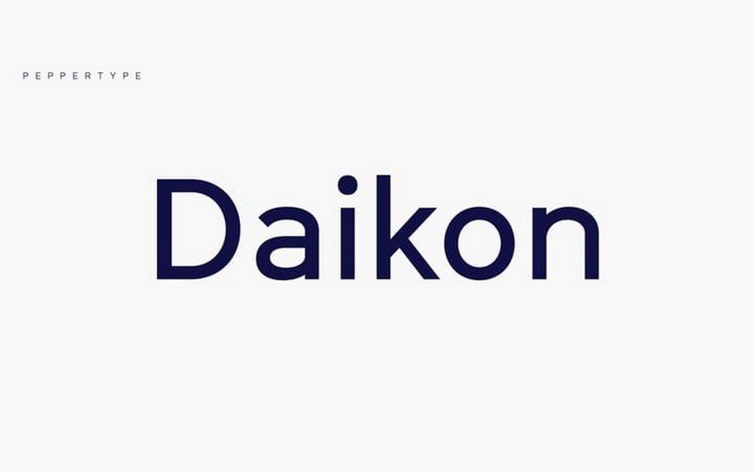 Daikon - Free Geometric Sans Serif Font