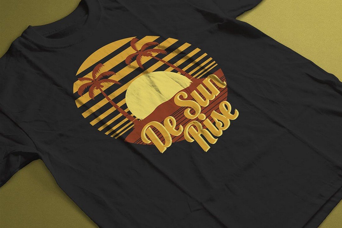 De Sun Rise - Summer T-Shirt Design